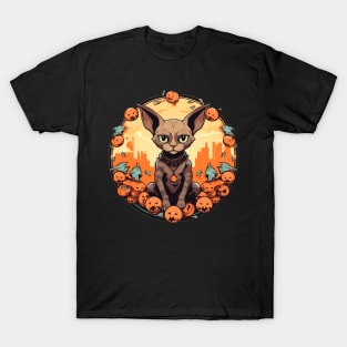 Devon Rex Cat Cat Halloween, Cat Lover T-Shirt